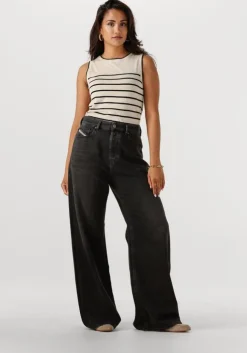 creme selected femme top slfesther sl contrast knit top