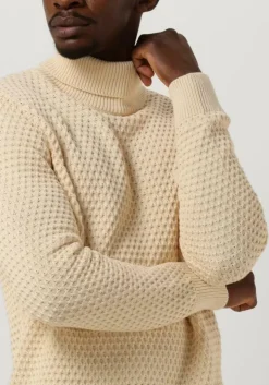 creme selected homme coltrui remy ls knit all stu roll neck w camp