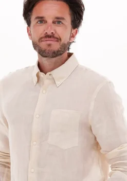 creme tiger of sweden casual overhemd linnen sankt 2005