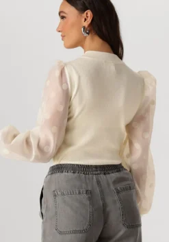 creme y.a.s. top yasdotme ls knit pullover s. noos