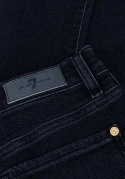 donkerblauwe 7 for all mankind wide jeans lotta luxe vintage paradise cove with raw cut