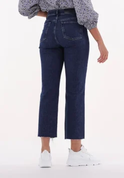donkerblauwe 7 for all mankind straight leg jeans logan