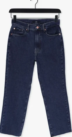 donkerblauwe 7 for all mankind straight leg jeans logan
