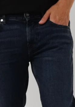 donkerblauwe 7 for all mankind slim fit jeans slimmy tapered special editon stretch tek comma