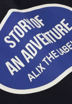 donkerblauwe alix mini t-shirt oval t-shirt