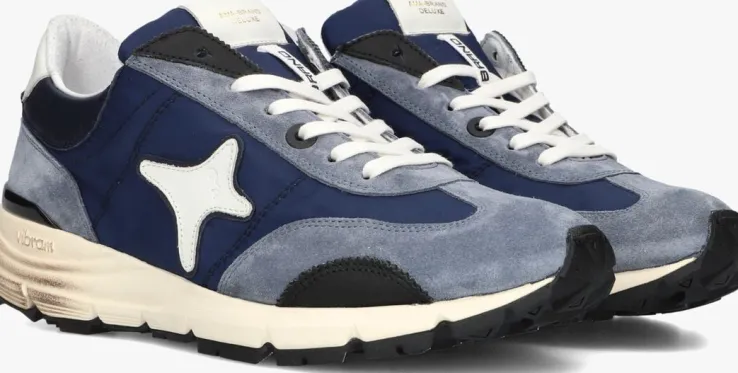 donkerblauwe ama brand deluxe lage sneakers urban