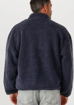 donkerblauwe american vintage vest hoktown zip