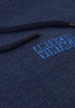 donkerblauwe american vintage sweater doven hoodie