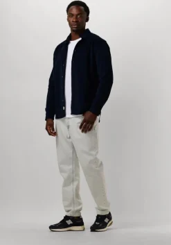 donkerblauwe anerkjendt overhemd akleif solid cord shirt