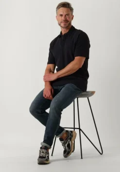 donkerblauwe anerkjendt polo akrene s/s pique polo