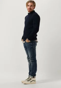 donkerblauwe anerkjendt trui akrico lambswool knit