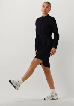 donkerblauwe another label mini jurk dalyce dress l/s