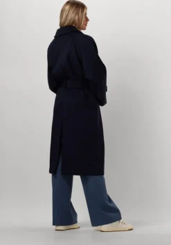donkerblauwe another label mantel maud coat