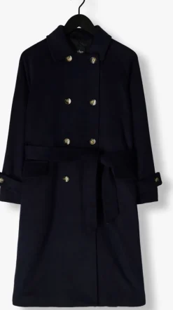 donkerblauwe another label mantel maud coat