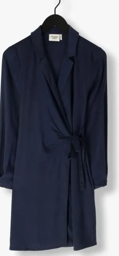 donkerblauwe another label mini jurk milou dress l/s