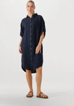 donkerblauwe bellamy midi jurk fay