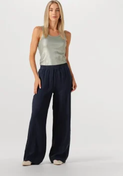 donkerblauwe bellamy wijde broek brooke