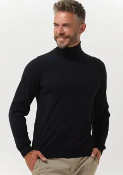 donkerblauwe boss black coltrui musso-p