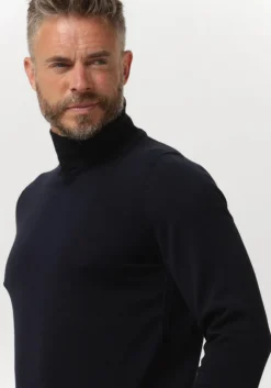 donkerblauwe boss black coltrui musso-p