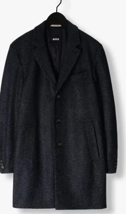 donkerblauwe boss black gewatteerde jas h-hyde-j-234