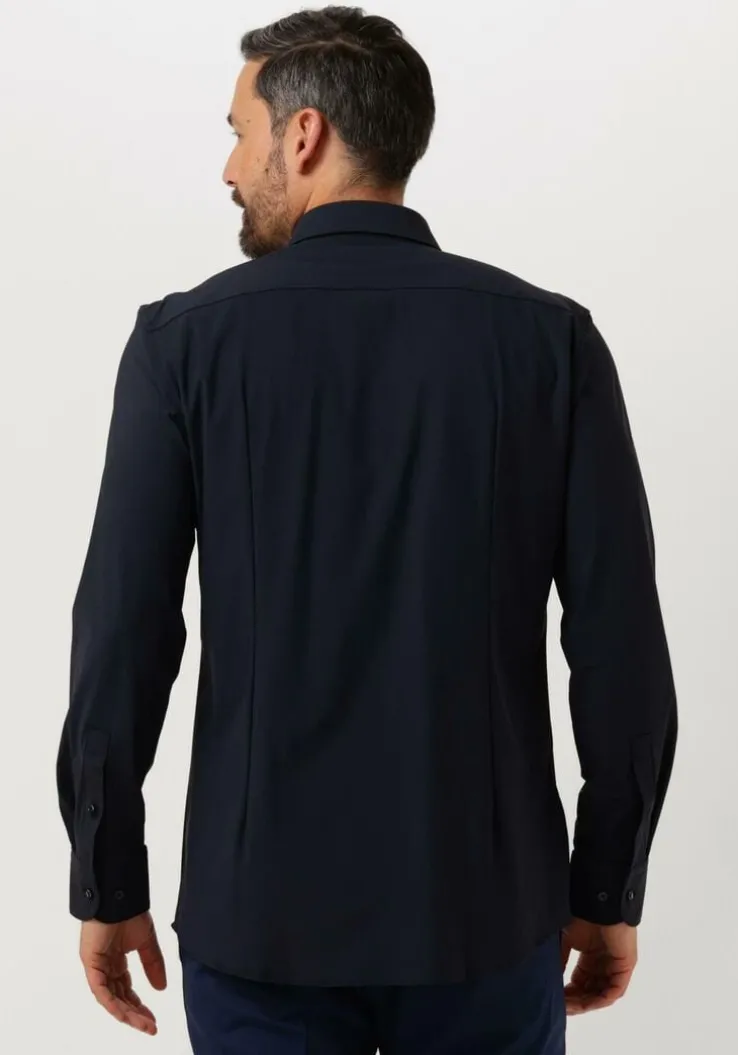 donkerblauwe boss black klassiek overhemd p-hank-s-kent-c1-222