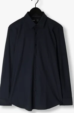 donkerblauwe boss black klassiek overhemd p-hank-s-kent-c1-222