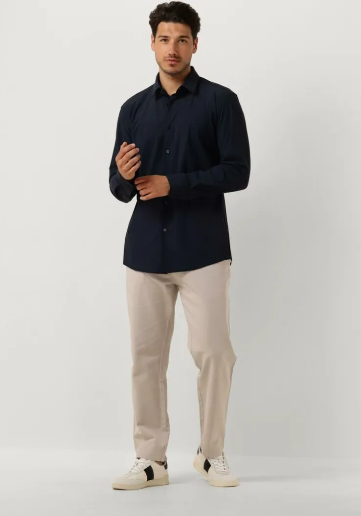 donkerblauwe boss black klassiek overhemd p-hank-s-kent-c1-222