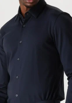 donkerblauwe boss black klassiek overhemd p-hank-s-kent-c1-222