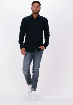 donkerblauwe boss black klassiek overhemd p-hank-s-kent-c1-222