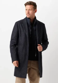donkerblauwe boss black mantel h-hyde-bib-234