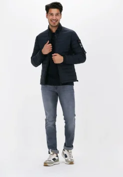 donkerblauwe boss black t-shirt tessler 150