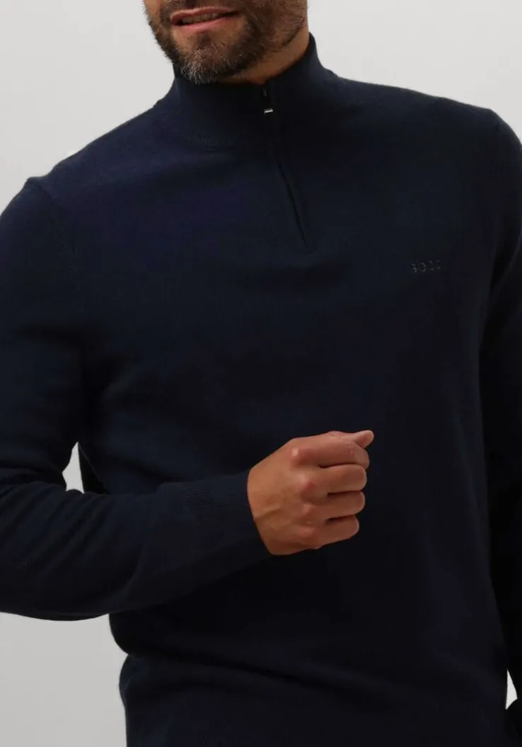 donkerblauwe boss black trui emarlo