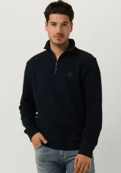 donkerblauwe boss orange sweater zetrust