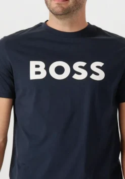 donkerblauwe boss orange t-shirt thinking_1
