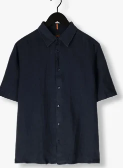 donkerblauwe boss orange casual overhemd rash_2