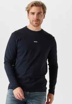 donkerblauwe boss orange t-shirt tchark