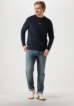 donkerblauwe boss orange t-shirt tchark