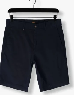 donkerblauwe boss orange korte broek chino-slim-short