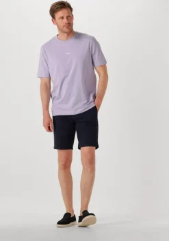 donkerblauwe boss orange korte broek chino-slim-short
