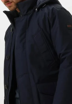 donkerblauwe boss orange parka's osiass