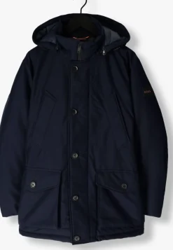 donkerblauwe boss orange parka's osiass