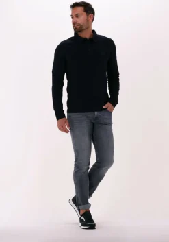 donkerblauwe boss orange polo passerby 10242645 01