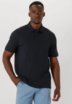 donkerblauwe boss orange polo pe_interlock