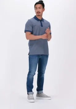 donkerblauwe boss polo phillipson 103