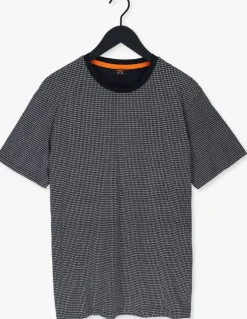 donkerblauwe boss t-shirt teometric