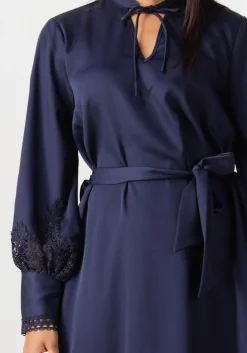 donkerblauwe bruuns bazaar mini jurk felicia dress