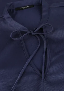 donkerblauwe bruuns bazaar mini jurk felicia dress