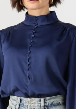 donkerblauwe bruuns bazaar blouses bbchatrine blouse