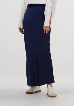 donkerblauwe bruuns bazaar maxirok joanelle skirt