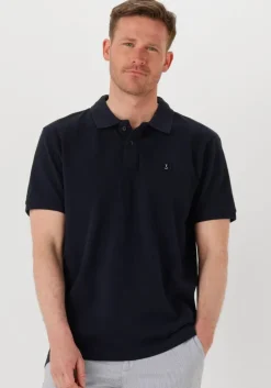 donkerblauwe butcher of blue polo army pique polo
